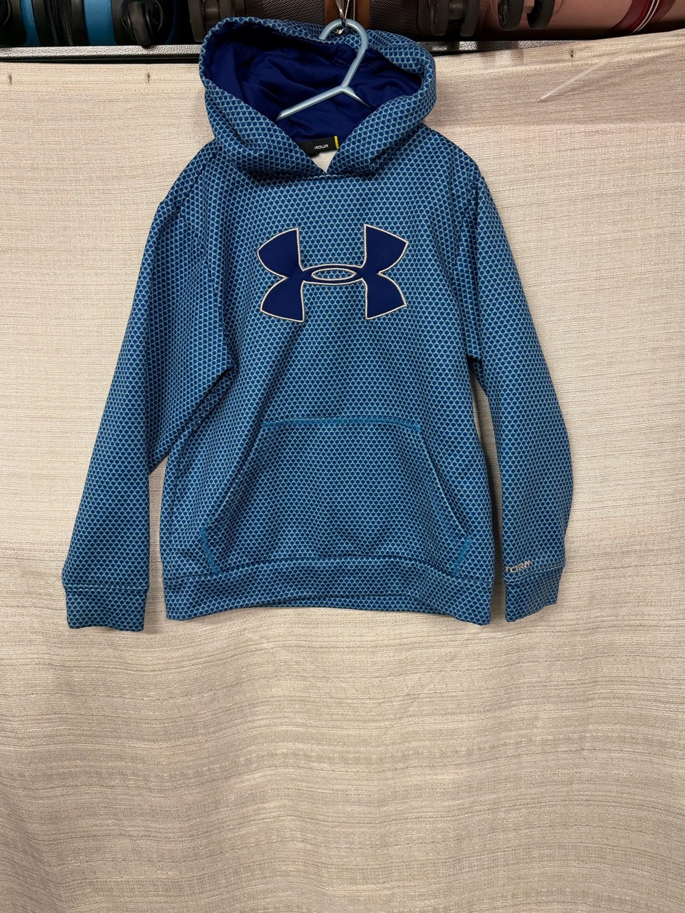 Under Armour Blue Patterned Kids Hooded Sweatshirt